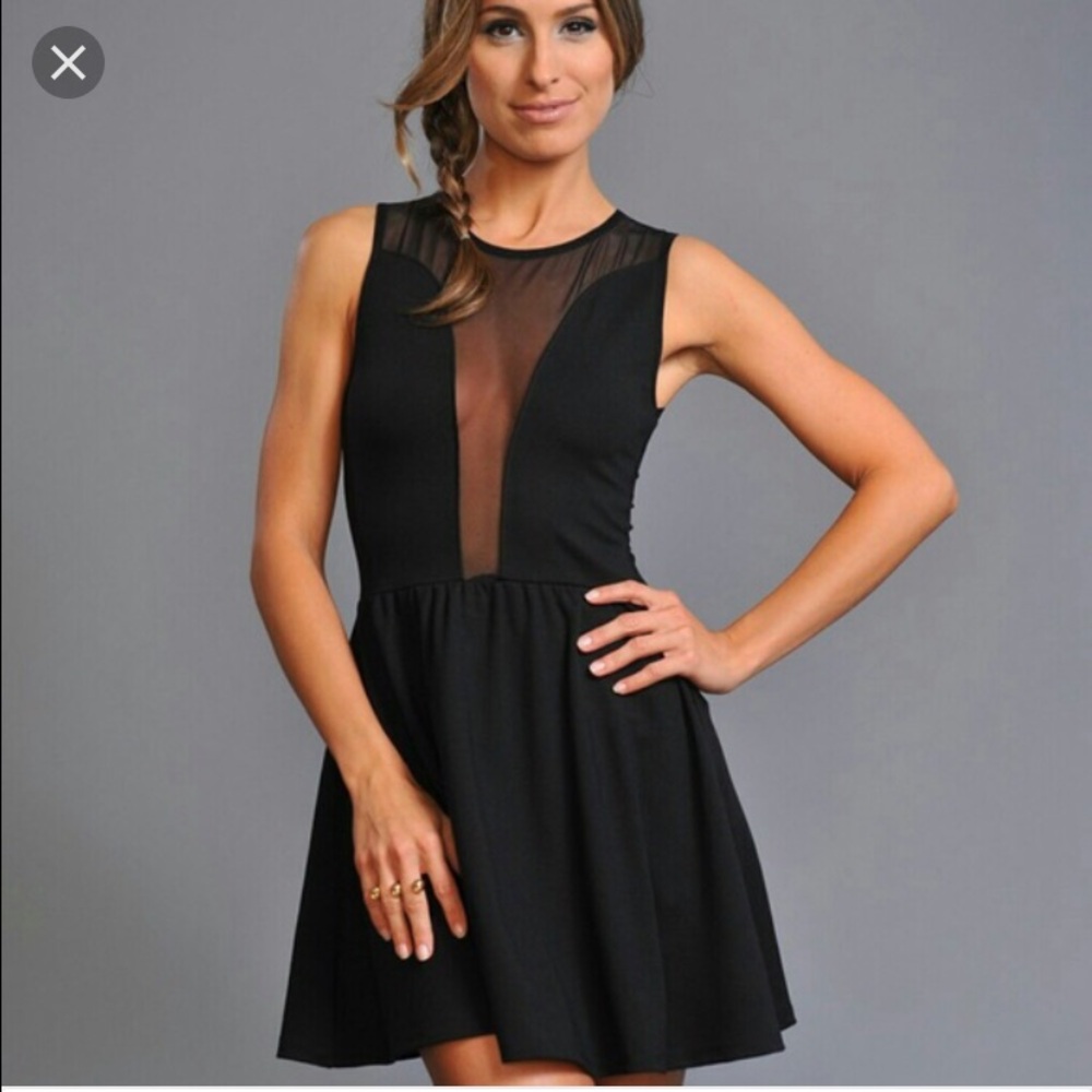 For Love And Lemons Black Mini Dress